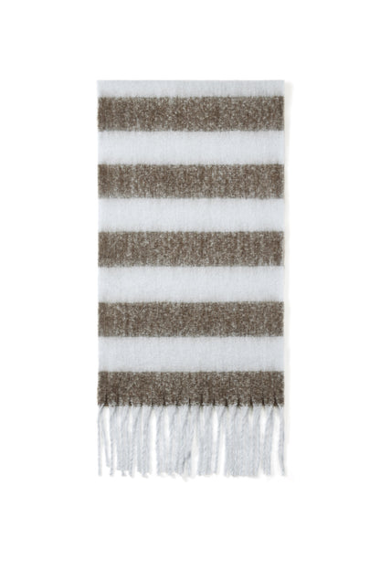 Wintersjaals met strepen, casual, polyester, dagelijkse accessoires