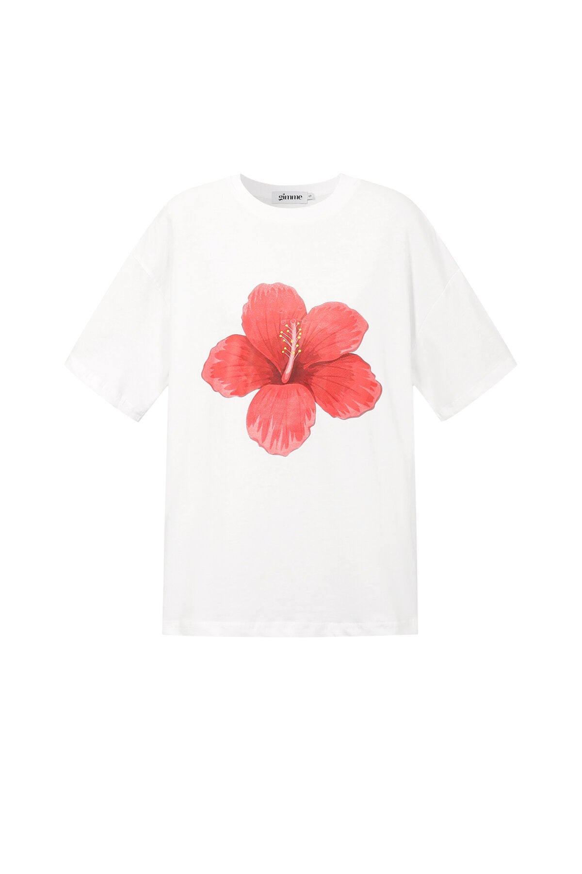 T-shirt met tropische bloemen