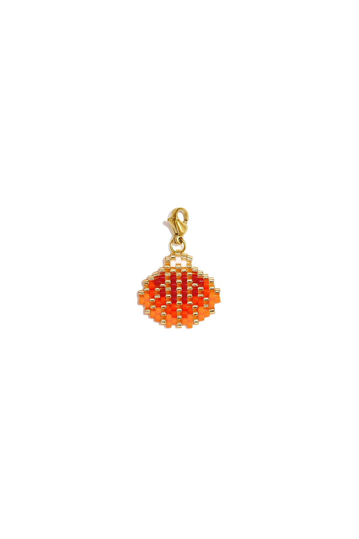 Glazen sieradenbedels met schelpmotief, vakantie-/strandthema, romantische serie voor dames.