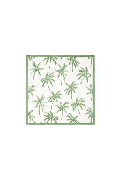 Zomersjaals met plantenmotief, casual, polyester, vakantie-/strandaccessoires