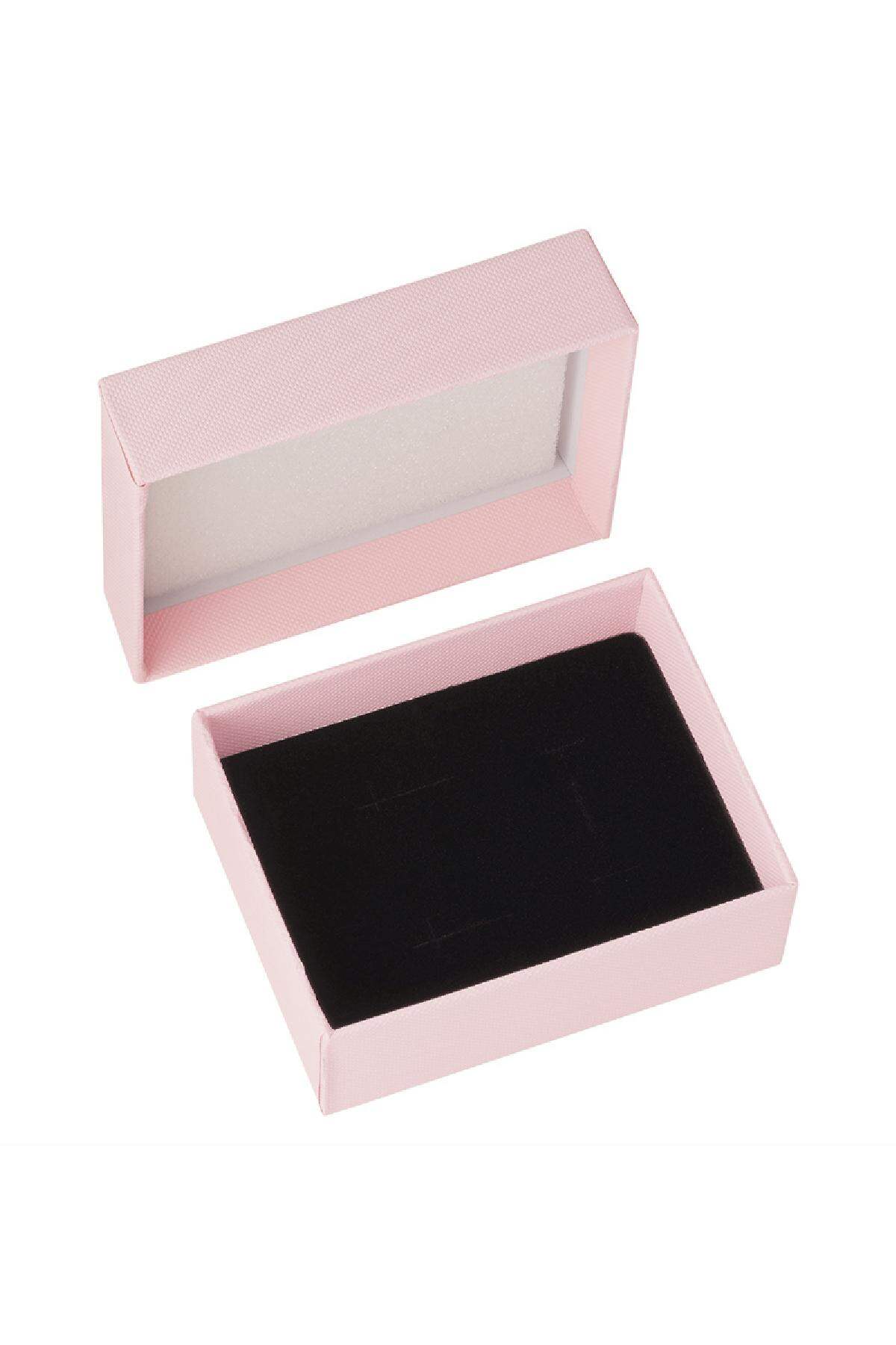 Sieradendoos met los deksel Roze Papier