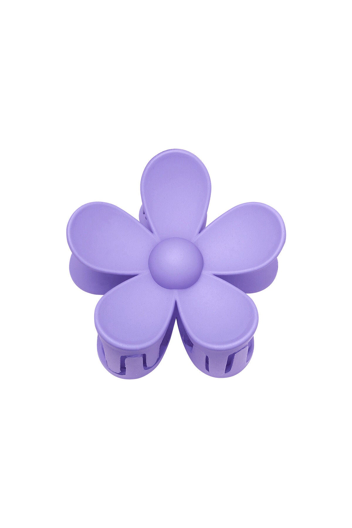 Effen kleur matte madeliefje bloem haarklem fuchsia Resin