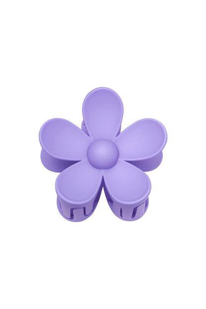 Effen kleur matte madeliefje bloem haarklem fuchsia Resin
