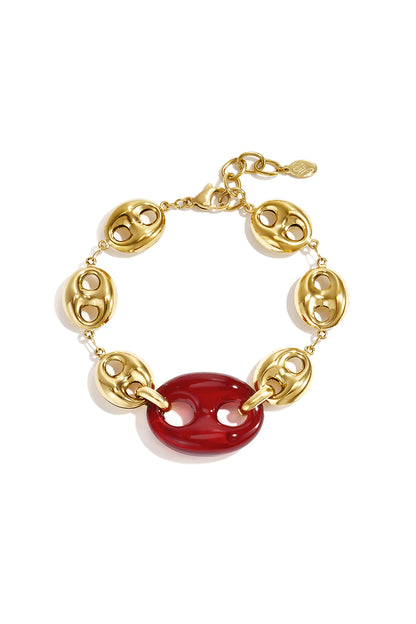 Roestvrijstalen schakelarmbanden met geometrische vormen, eenvoudige, alledaagse serie, damessieraden