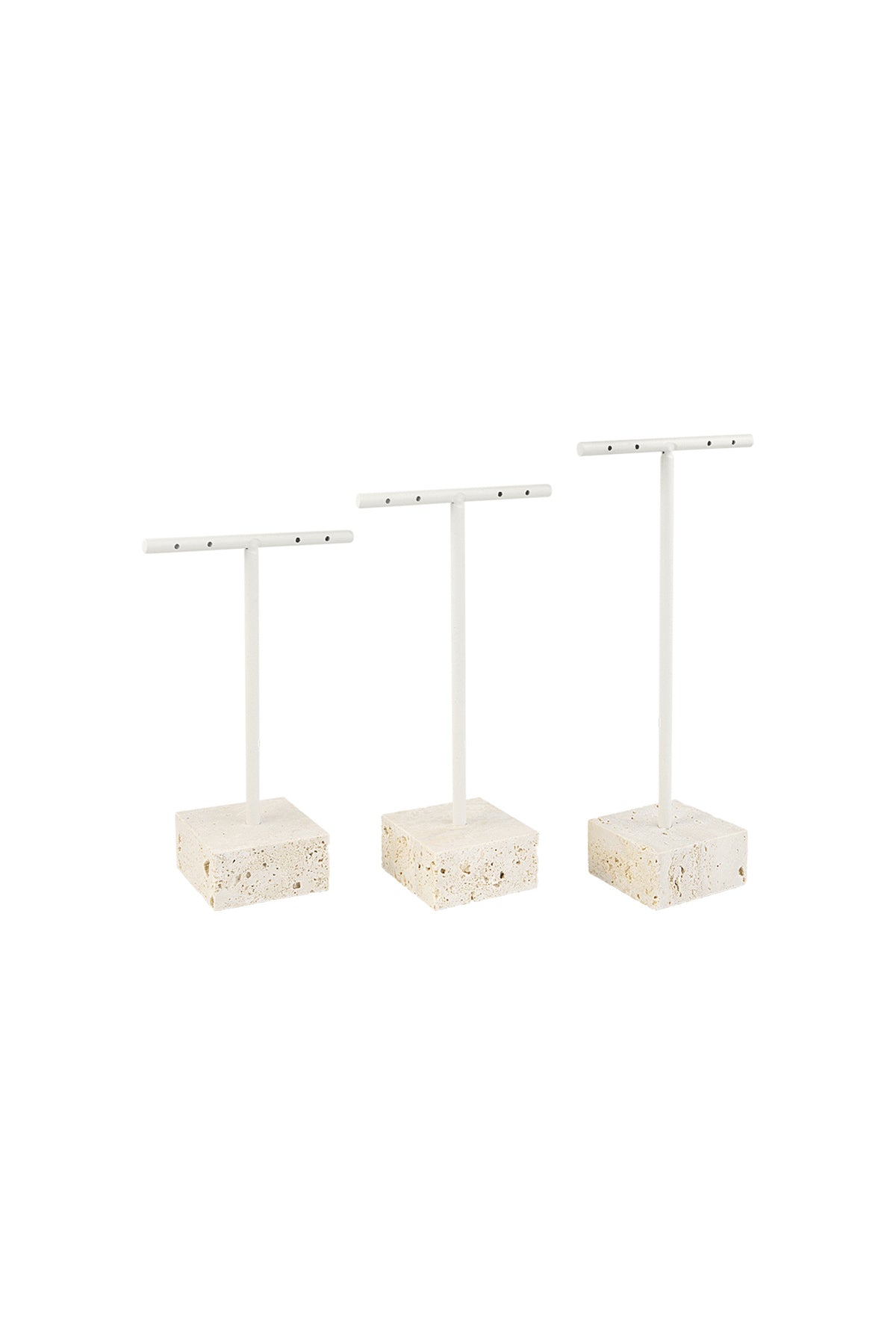 3 stenen oorbellen displays