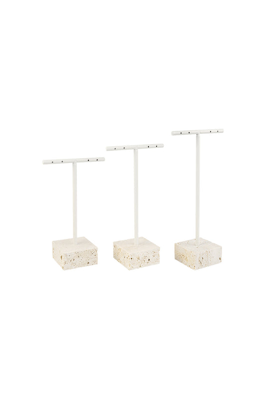 3 stenen oorbellen displays