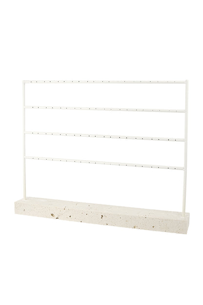 Stenen oorbellen display
