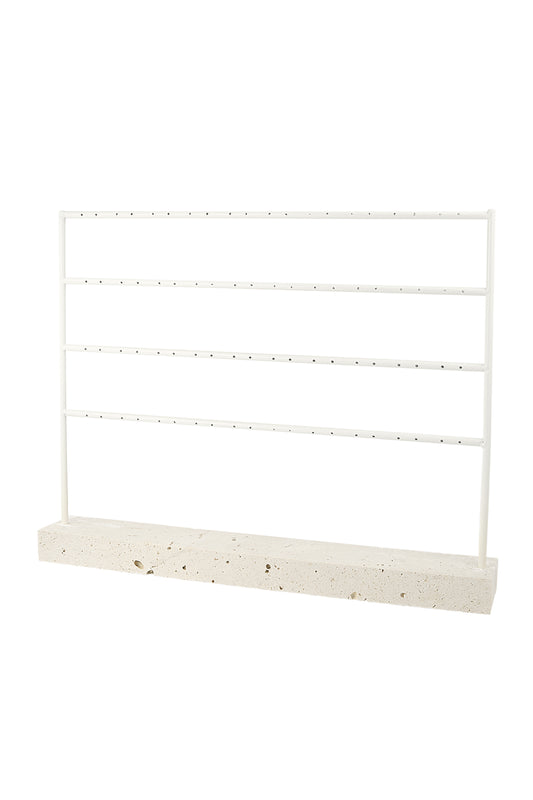 Stenen oorbellen display