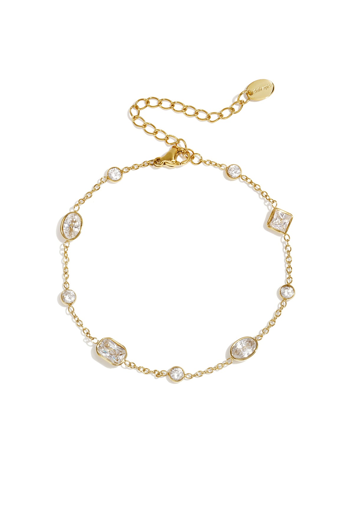 Roestvrijstalen bedelarmbanden met geometrische vormen, eenvoudige, alledaagse serie, dames sieraden