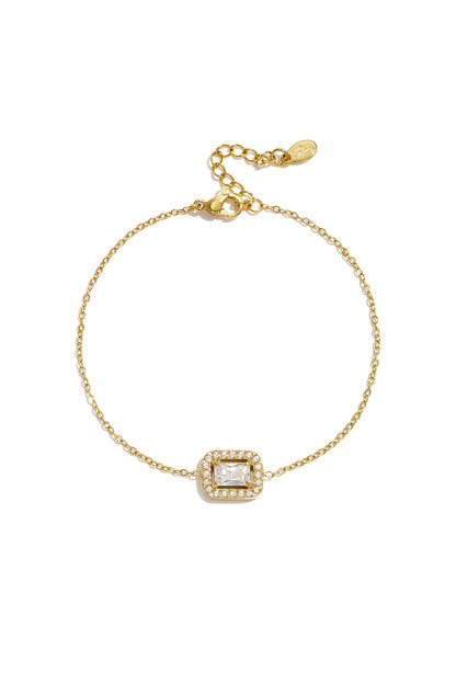 Bedelarmbanden van roestvrij staal, rechthoekig, eenvoudig, geschikt voor dagelijks gebruik, Simple Series, damessieraden