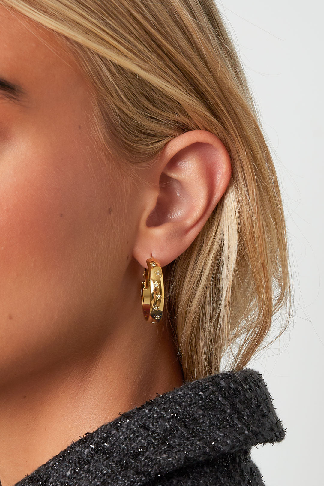 Trendy Star Hoops oorbellen