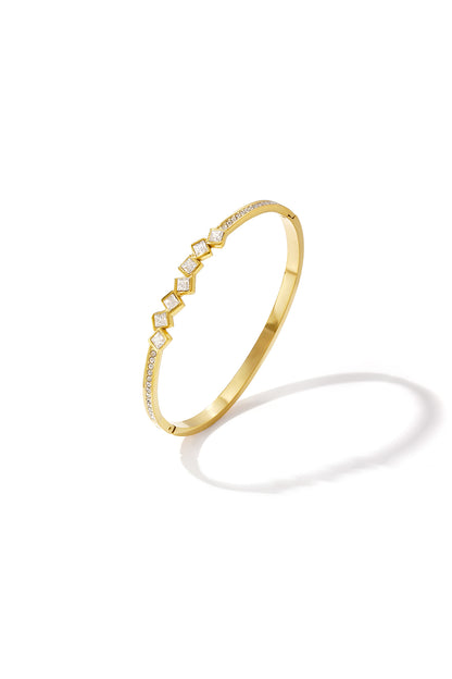 Roestvrijstalen rechthoekige armbanden, eenvoudige dagelijkse sieraden uit de Simple Series voor dames.