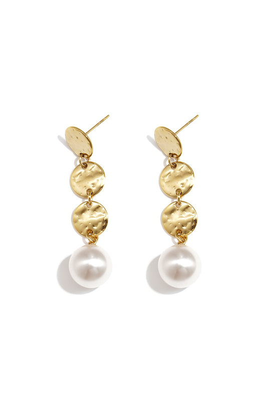 Hangende oorbellen van roestvrij staal met geometrische vorm, elegante en eenvoudige collectie voor dagelijks gebruik. Damessieraden.