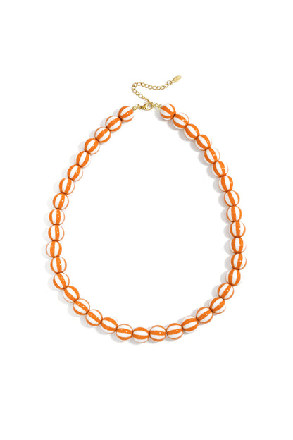 Kralenketting met gestreepte kralen