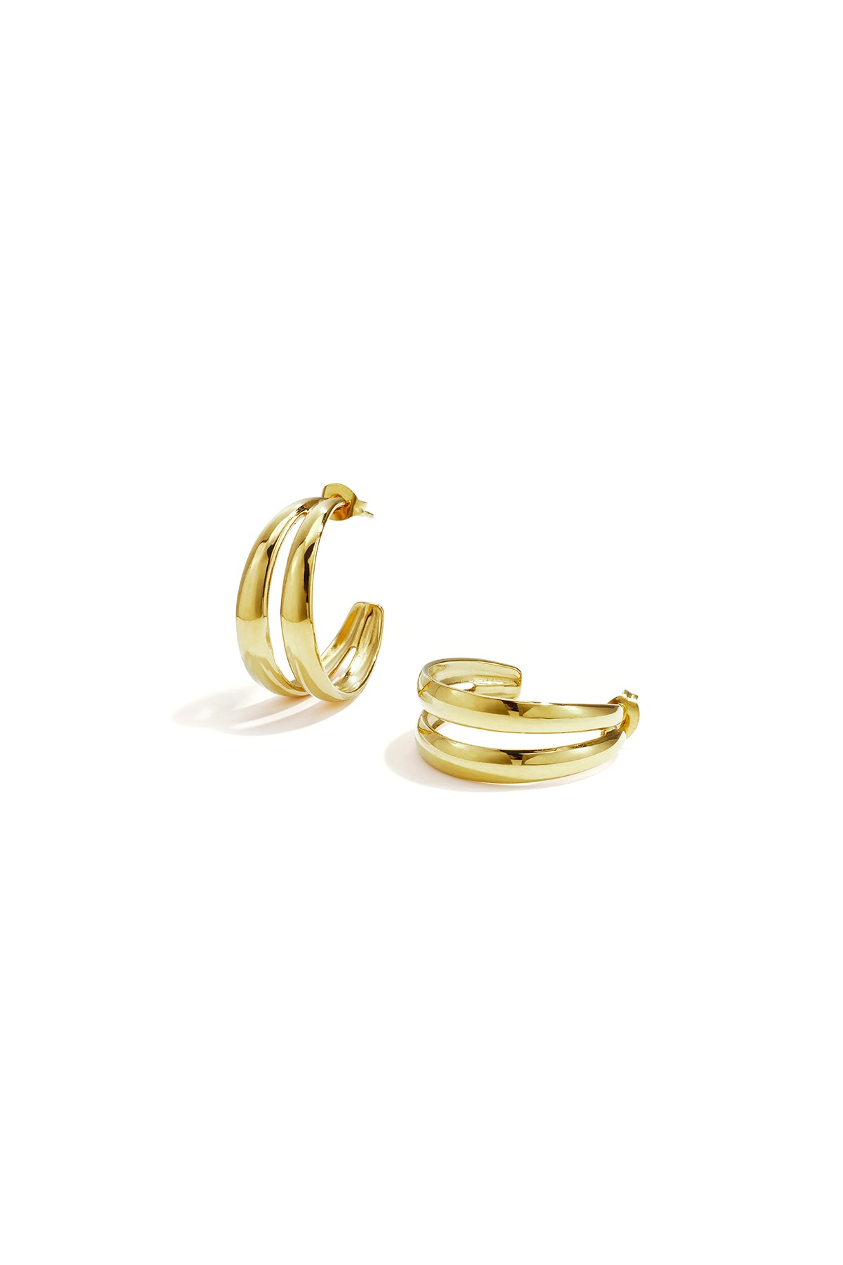 Roestvrijstalen oorringen met geometrische vorm, casual en eenvoudig, voor dagelijks gebruik, dames sieraden