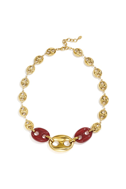 Roestvrijstalen kettingen met geometrische vorm, eenvoudige, alledaagse serie, dames sieraden