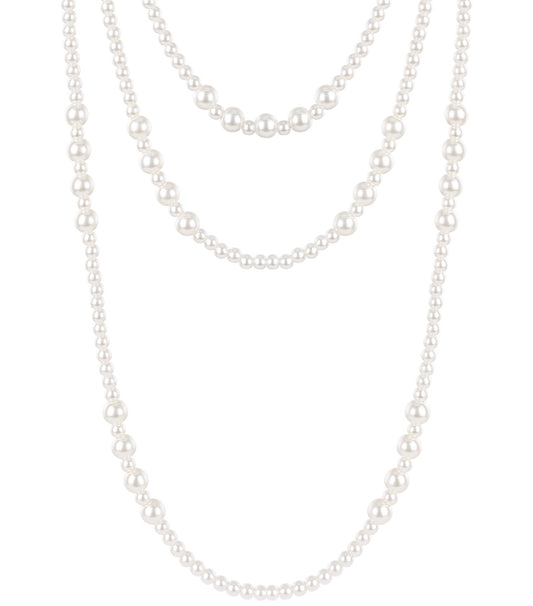 Kleine parels gelaagde ketting