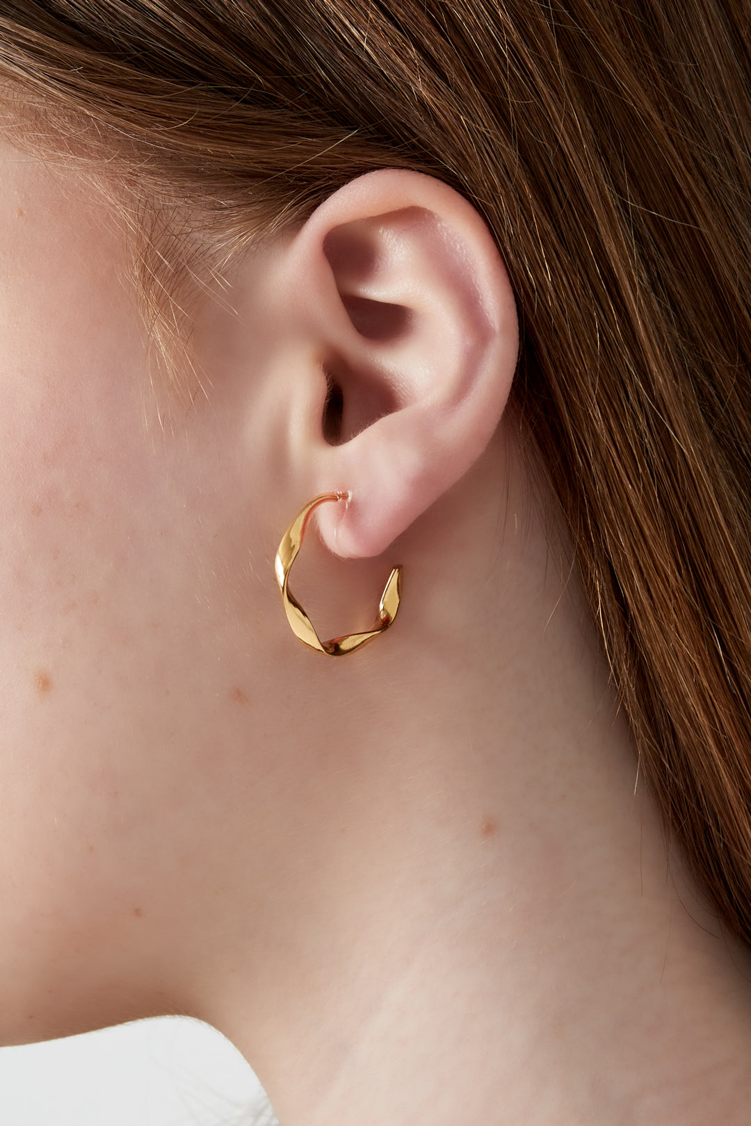 Curve Clip Oorbellen