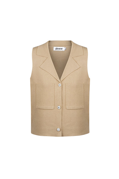 Stylish Viscose Sleeveless Top for Women
