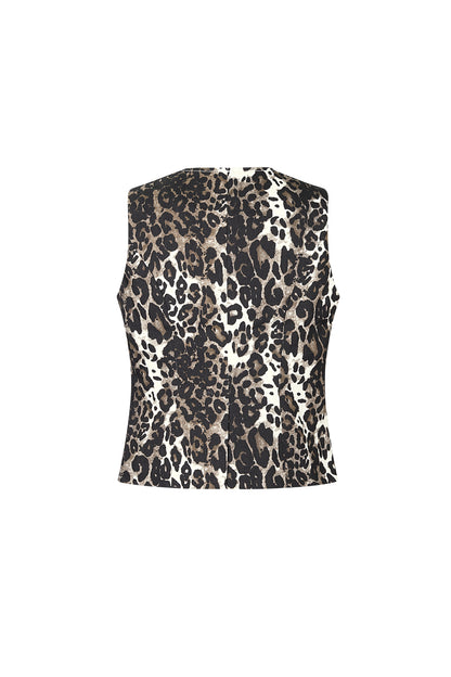 Elegant Brown Sleeveless Top for Versatile Style