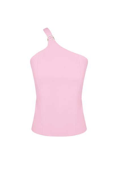 Stylish Sleeveless Top in Pink, Green & Beige - Comfort Meets Fashion