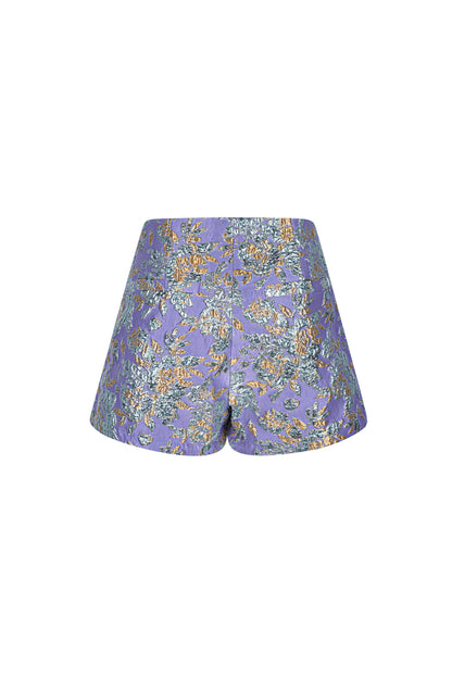 Stylish Comfort: Yehwang's Polyester Shorts in Blue, Champagne & Fuchsia