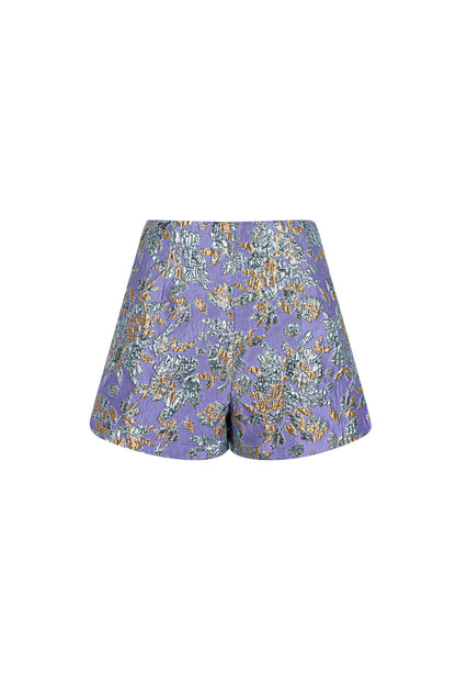 Stylish Comfort: Yehwang's Polyester Shorts in Blue, Champagne & Fuchsia