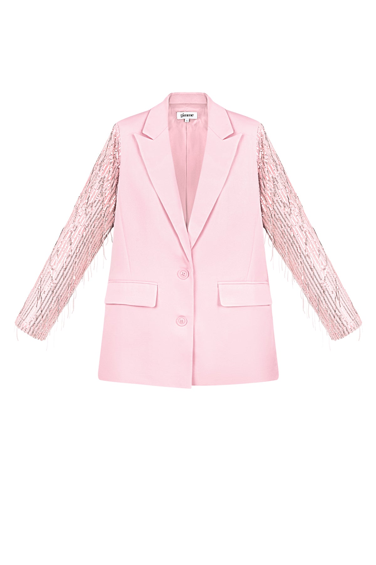 Polyester Vrouwen Jas Met Fransjes Mouw Ontwerp