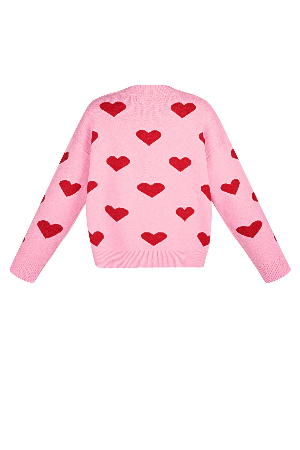 Viscose Gebreide Dames Trui Leuk Hart Patroon Herfst/Winter