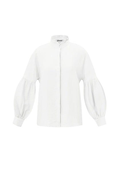 Elegant Spring Blouse in Pink and White