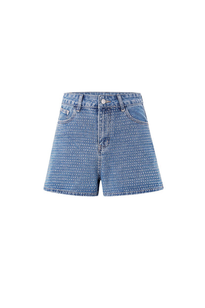 Chic Blue Denim Shorts for Spring/Summer Vibes