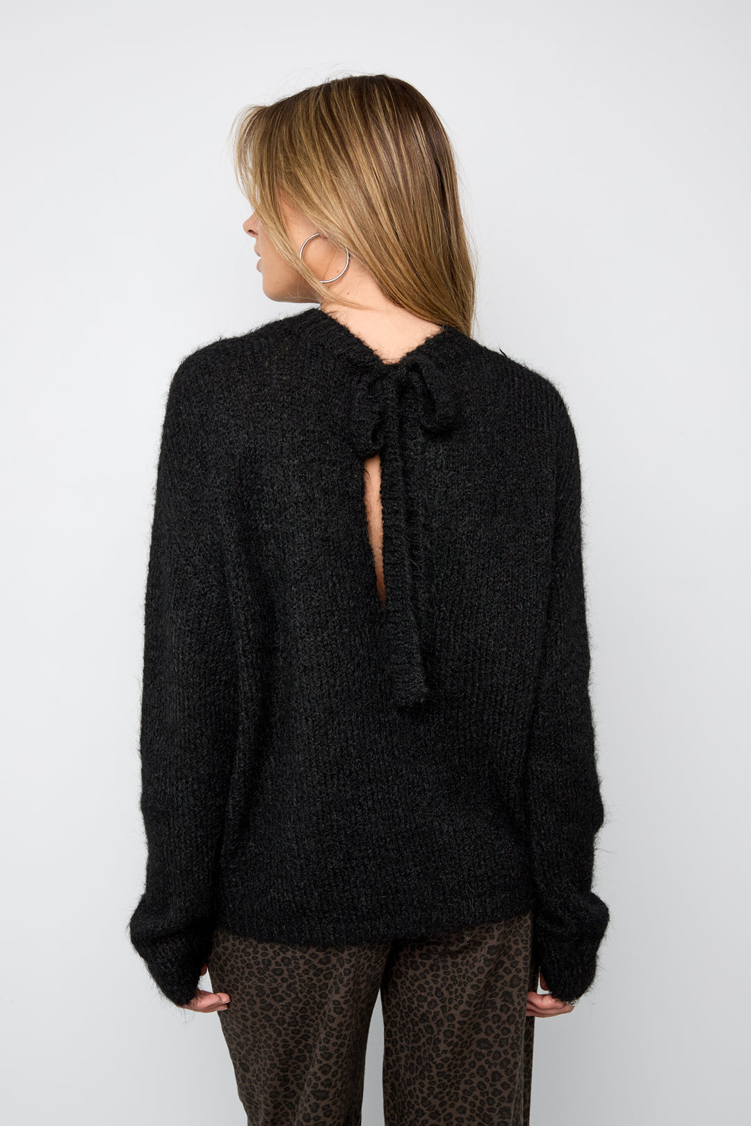 Trui met open rug