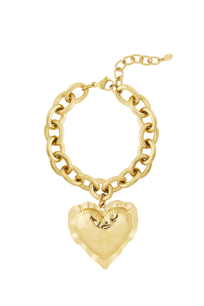 Armband met een opvallend hart