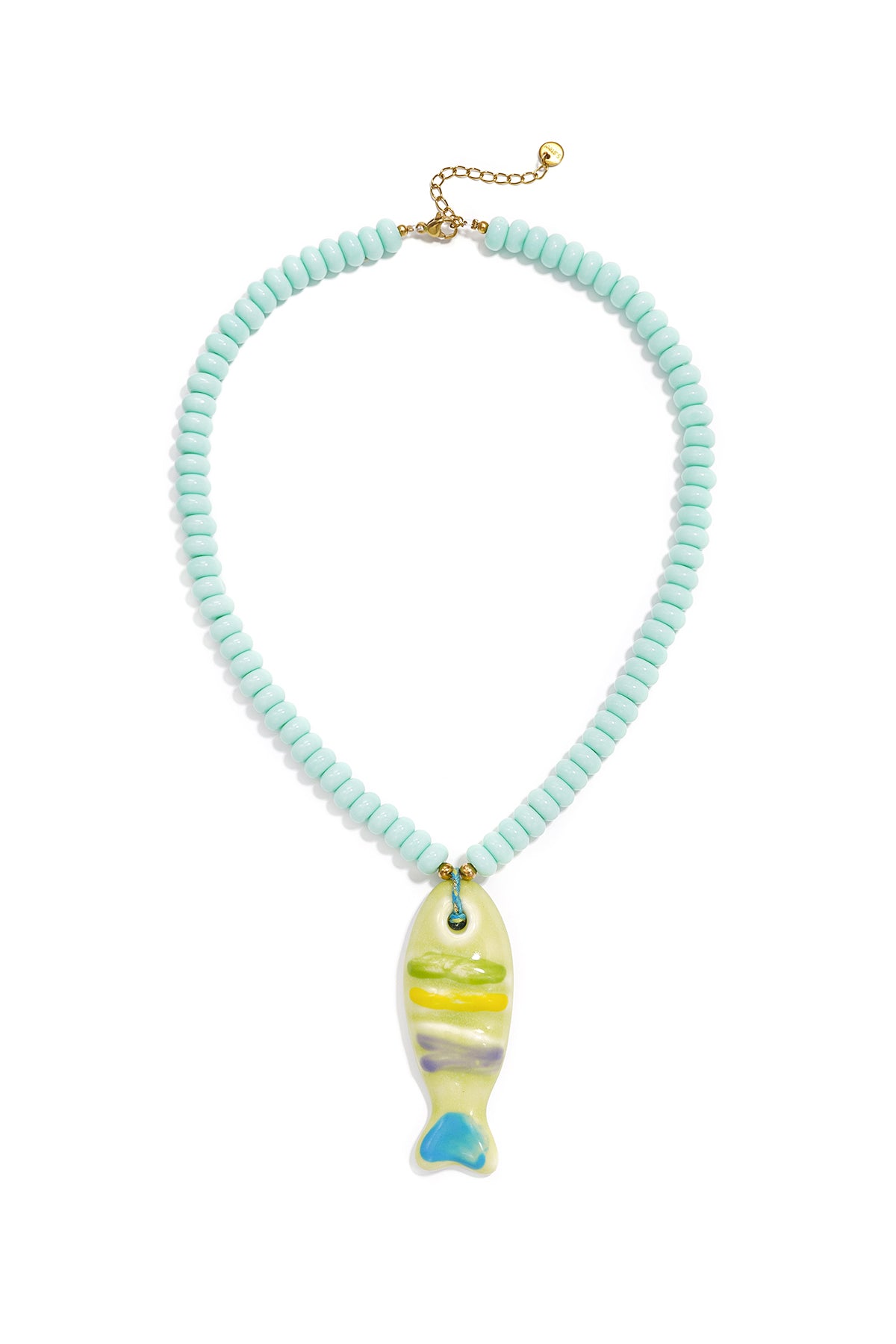 Keramische kralenkettingen met vismotief, vakantie-/strandthema, romantische serie voor dames.