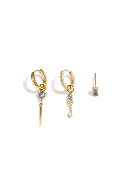 Roestvrijstalen oorbellen setjes Hart Simple Daily Simple serie Dames sieraden