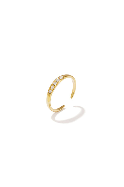 Ring met steentjes -Stainless Steel