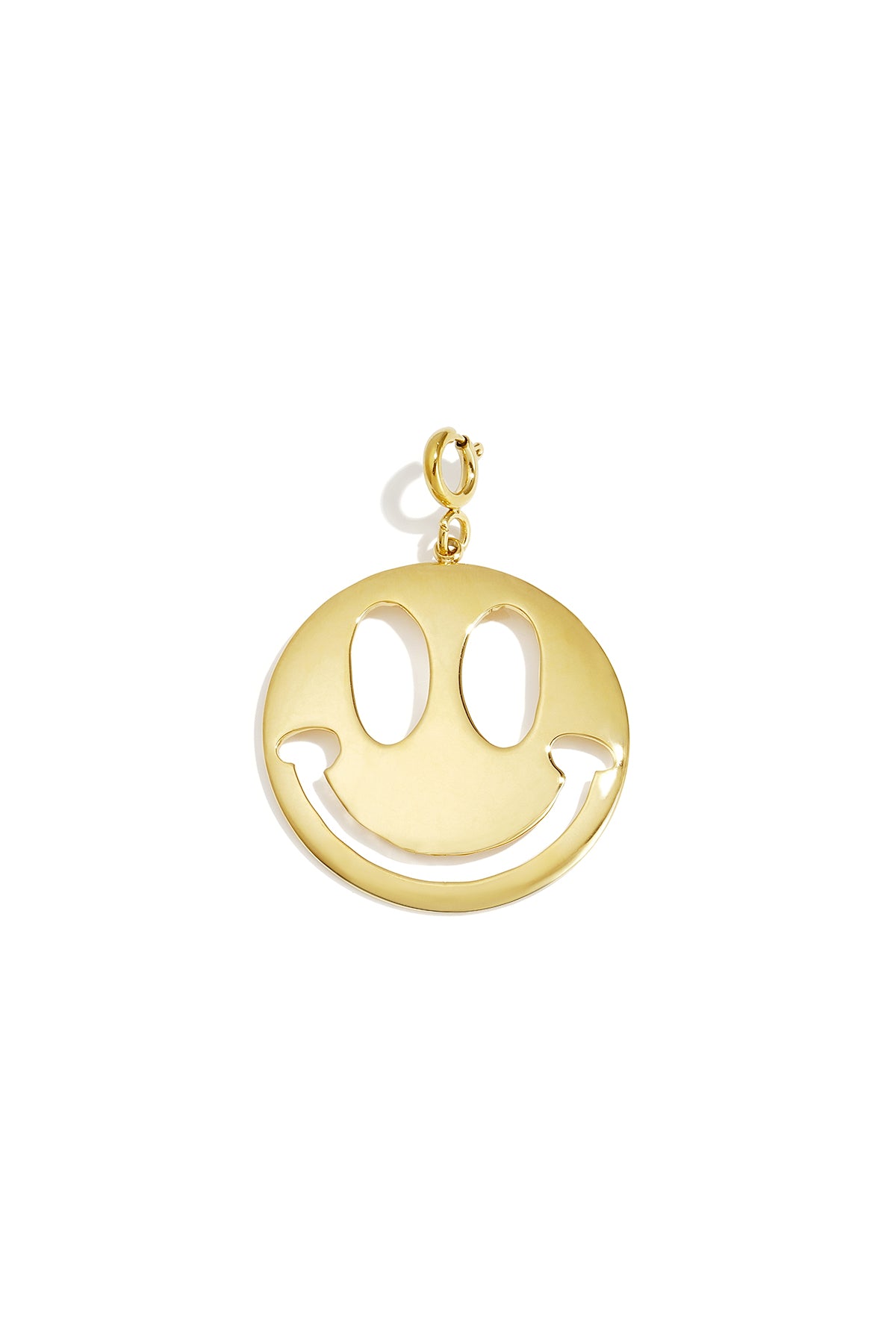Sieradenonderdelen van roestvrij staal met een lachend gezichtje, eenvoudige dagelijkse sieraden uit de Simple-serie voor dames.