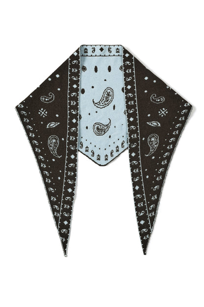 Driehoekige sjaals met paisley-patroon, eenvoudige wollen sjaals, dagelijkse accessoires