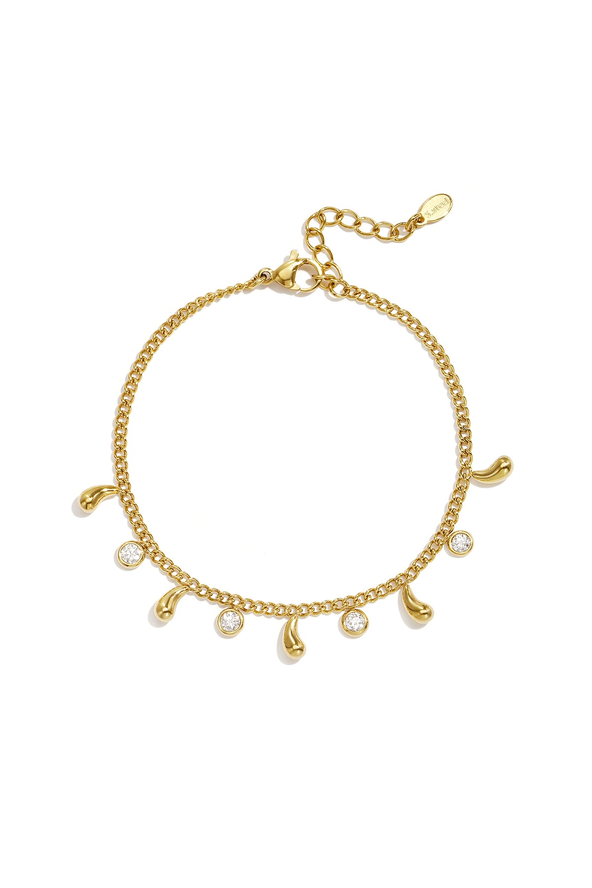 Armbanden met strass steentjes, druppelvormig, eenvoudig, dagelijks gebruik, eenvoudige serie, dames sieraden