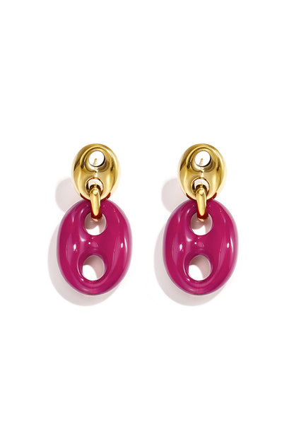 Acryl oorbellen met druppelvorm, geometrische stijl, casual, alledaags, eenvoudige serie, dames sieraden