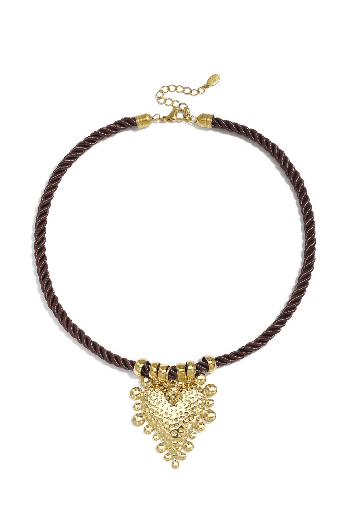 Gevlochten roestvrijstalen ketting met hartje, eenvoudige dagelijkse serie, dames sieraden