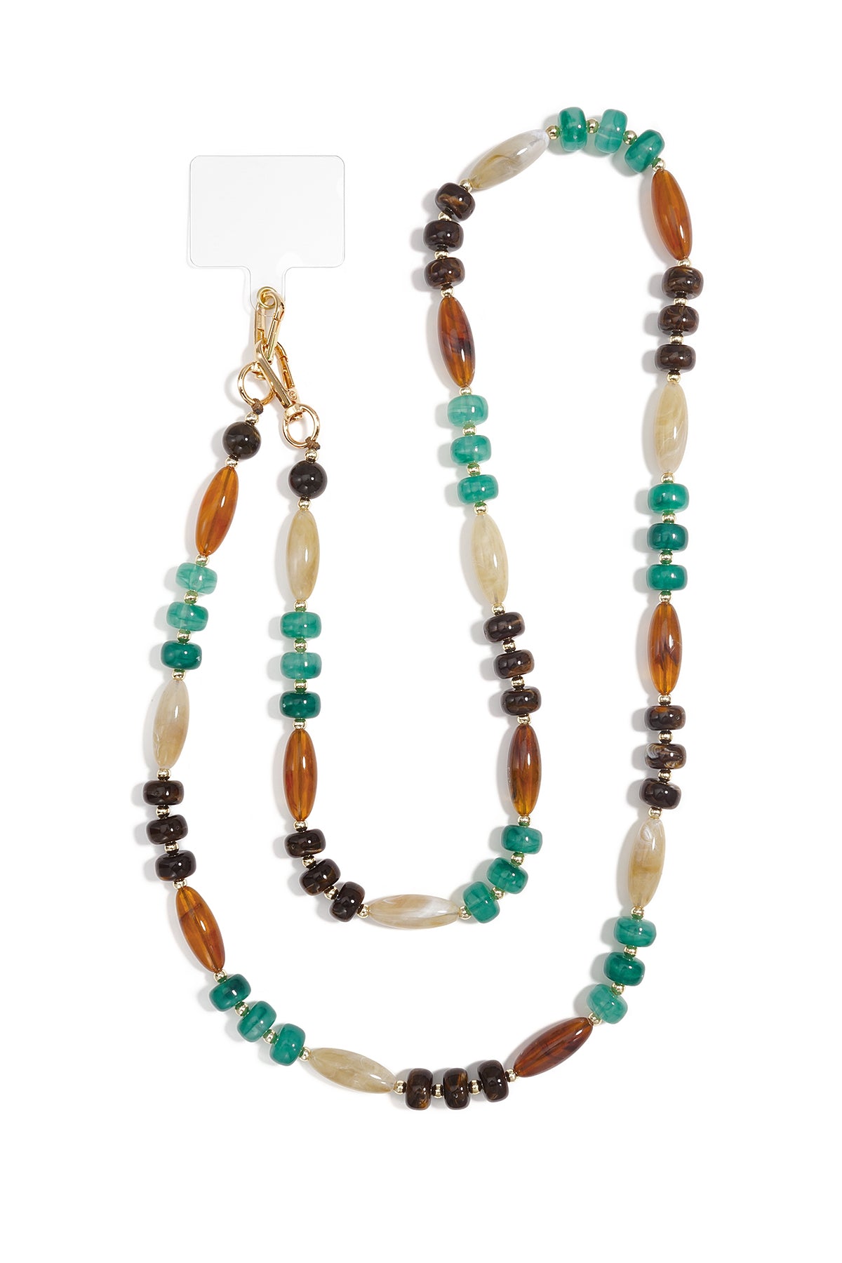 Telefoonketting in geometrische vorm, dagelijkse accessoires van acryl