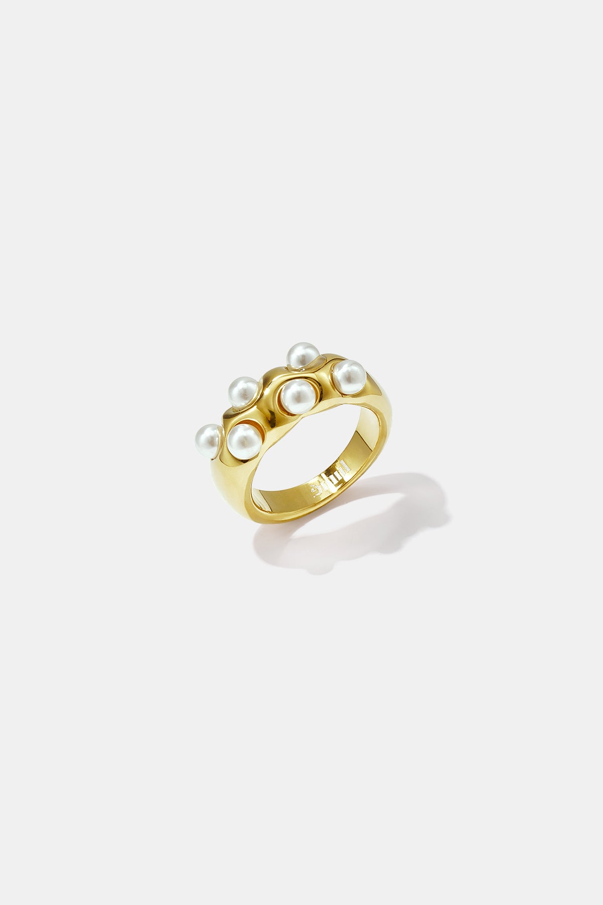 Minimalistische ringen van roestvrij staal, Circle Simple Daily Simple-serie, damessieraden.