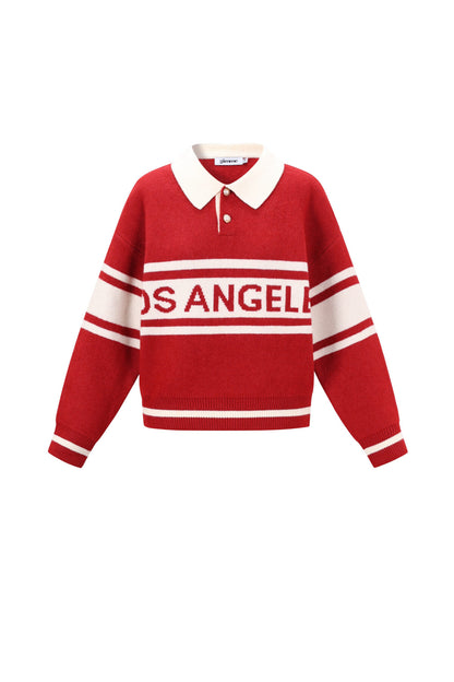 Gebreide Polyestervezel Vrouwen Trui Sporty Letters