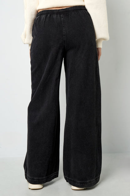 Stylish Wide Leg Denim Pants for All Fit