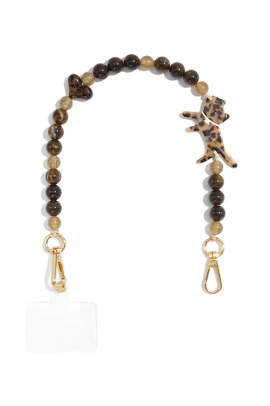 Telefoonketting met dierenmotief, eenvoudig, acryl, dagelijkse accessoires