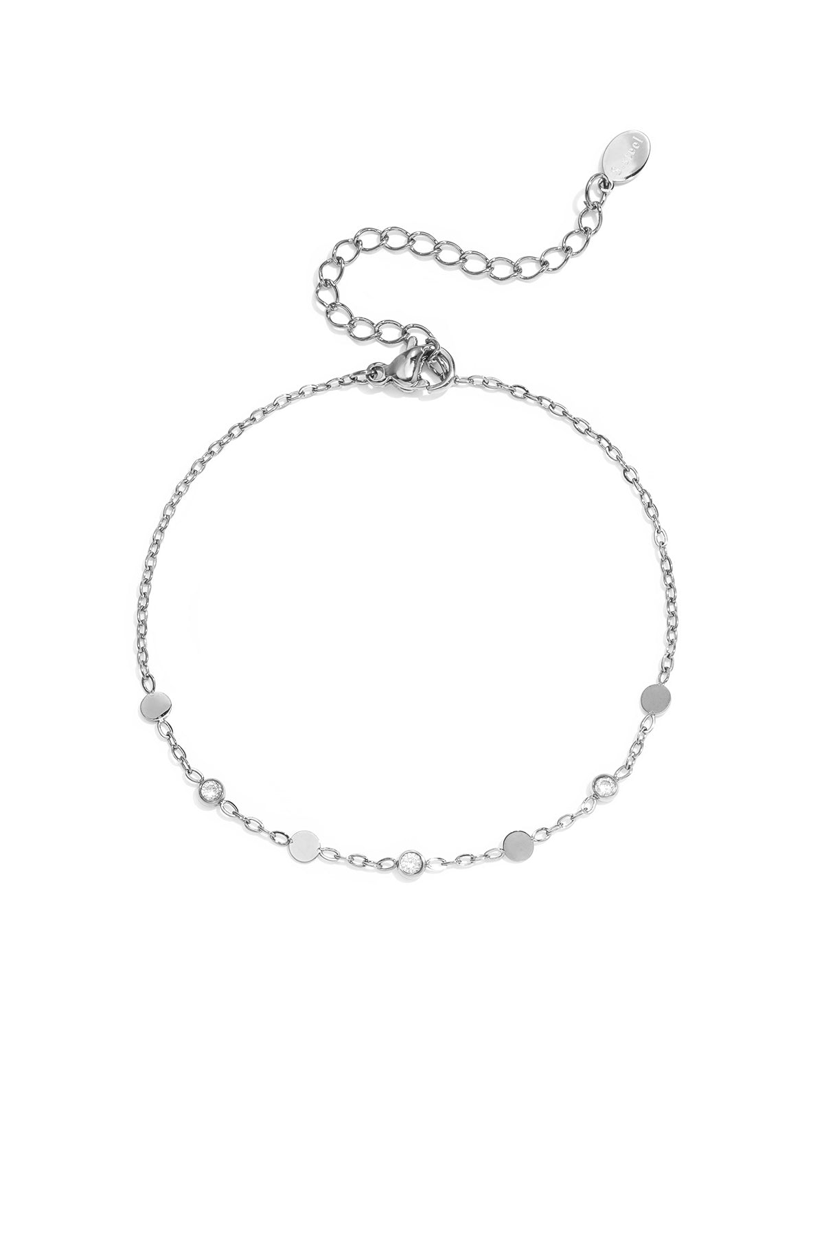 Bedelarmbanden van roestvrij staal, Circle Simple Daily Simple-serie, damessieraden