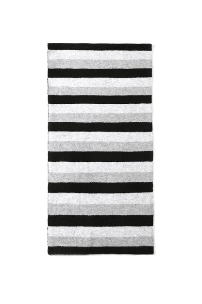 Wintersjaals met strepen, eenvoudig, polyester, geschikt voor dagelijks gebruik.