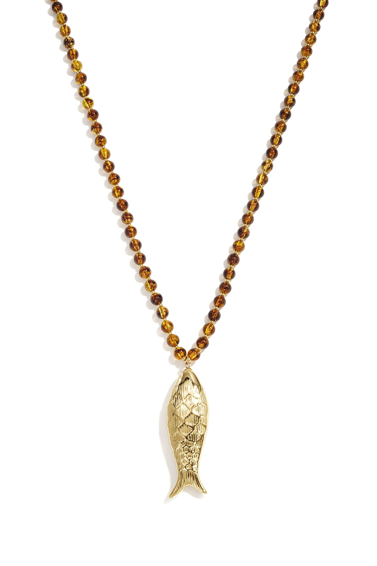 Acryl lange kettingen met vismotief, eenvoudige dagelijkse sieraden uit de Simple Series voor dames.