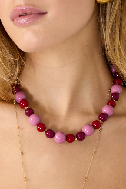 Ketting met kralen verschillende groottes
